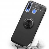 Samsung Galaxy A20S Kılıf Ravel Yüzüklü Magnetic Standlı Silikon Kapak - 3