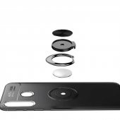 Samsung Galaxy A20S Kılıf Ravel Yüzüklü Magnetic Standlı Silikon Kapak - 5