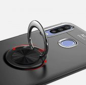 Samsung Galaxy A20S Kılıf Ravel Yüzüklü Magnetic Standlı Silikon Kapak - 6