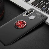 Samsung Galaxy A20S Kılıf Ravel Yüzüklü Magnetic Standlı Silikon Kapak - 11