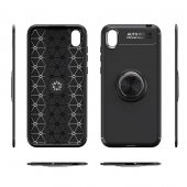 Huawei Y5 2019 Kılıf Ravel Yüzüklü Magnetic Standlı Silikon Kapak - 3