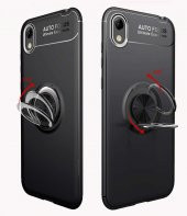Huawei Y5 2019 Kılıf Ravel Yüzüklü Magnetic Standlı Silikon Kapak - 7