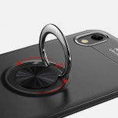 Huawei Y5 2019 Kılıf Ravel Yüzüklü Magnetic Standlı Silikon Kapak - 8