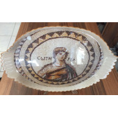 El Boyaması Paşabahçe Cam Tepsi 35X25 Cm - 1