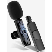 K9 Kablosuz Yaka Mikrofonu Mini Taşınabilir Mikrofon Typ-c - 5