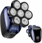 Wyklaus Kel Erkekler için 10'u 1 Arada Tıraş Makinesi Mavi thumbnail 1