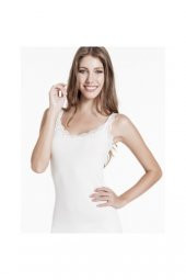 ELİT LİFE 850 BAYAN DANTELLİ ATLET BEYAZ L-XL - 1