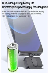 2 Adet Kablosuz Yaka Mikrofonu Lightning 2'li Mini Mikrofon K9 - 3