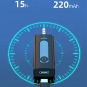 K35 Kablosuz Yaka Mikrofonu Aux Girişli Mini Taşınabilir Mikrofon - 2