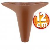 Lüks Mobilya Kanepe Sehpa TV Ünitesi Koltuk Ayağı 12 cm Kahverengi Baza Ayak - 1