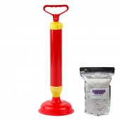 Tuvalet Pompası Mutfak Banyo Klozet Lavabo Açıcı + HEDİYELİ Gider Açıcı Pompa Tıkanık Lavabo Açma - 1