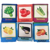 Birlik Oyuncak Babycim Eğitici Meyveler & Sebzeler Soft Kartları (6 Parçalı) - 4