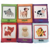 Birlik Oyuncak Babycim Eğitici Hayvanlar Soft Kartları (6 Parçalı) - 1
