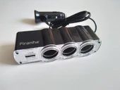 ÇAKMAK ÇOKLAYICI 3LÜ USB GİRİŞLİ 12V ANAHTARLI ÇAKMAK ŞARJ ADAPTÖRÜ ÇOK AMAÇLI (Çakmak Soketi) - 3