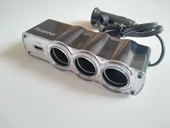 ÇAKMAK ÇOKLAYICI 3LÜ USB GİRİŞLİ 12V ANAHTARLI ÇAKMAK ŞARJ ADAPTÖRÜ ÇOK AMAÇLI (Çakmak Soketi) - 1