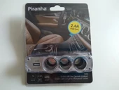 ÇAKMAK ÇOKLAYICI 3LÜ USB GİRİŞLİ 12V ANAHTARLI ÇAKMAK ŞARJ ADAPTÖRÜ ÇOK AMAÇLI (Çakmak Soketi) - 5