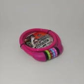 Rengarenk Şifreli Motor ve  Bisiklet Teker Kilidi Pembe 12mm-80 cm Şifreli Kilit Su Geçirmez ve Paslanmaz thumbnail 2