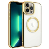 Gpack Apple iPhone 13 Pro Max Kılıf Magsafe Wireless Şarj Özellikli Setro Renkli Silikon - 3