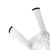 Saban Tabure Sağlam Plastik Kırılmaya Dayanıklı Bahçe, Balkon ,Banyo Beyaz - 9