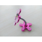 TELEFON TUTACAĞI PAPATYA PEMBE (SİLİKONLU) VANTUZLU - TELEFONLUK, TELEFON TUTUCU, TELEFON APARATI - 2