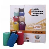Elastik Bandaj Yapışkanlı Mavi Renkli 30 Adet - 1