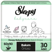 Sleepy Babycare Bebek Bakım Örtüsü 60x90 cm 3x10 30 Adet thumbnail 1