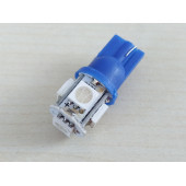 T10 DİPSİZ LED AMPUL (5 ÇİPLİ) MAVİ 12V (2ADET FİYATI) T10 PARK, SİNYAL, PLAKA, GERİ VİTES AMPULU - 2