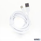 Winex OnePlus 7T Pro 3A 45W UsbA to Type-C 3Metre Data ve Hızlı Şarj Kablosu - 2
