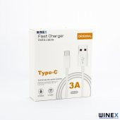 Winex OnePlus 7T Pro 3A 45W UsbA to Type-C 3Metre Data ve Hızlı Şarj Kablosu - 6