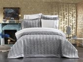 Dolce Lüx Nakışlı Çeyiz Paketi 9 Parça Gri thumbnail 1