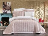 Dolce Lüx Nakışlı Çeyiz Paketi 9 Parça Pudra - 1