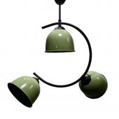 MYLİGHTS  HAKİ YEŞİL ÜÇLÜ SARKIT AVİZE thumbnail 1