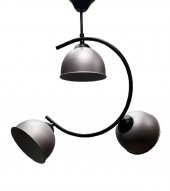 MYLİGHTS RUSTİK  ÜÇLÜ GRİ BAŞLIKLI AVİZE thumbnail 1