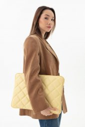 Kapitone Laptop Kılıfı Deri 15.5'' ve 16'' İnç 8683255011223 - 5