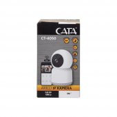 CATA CT-4050 360 Derece Full HD Akıllı IP Güvenlik Kamerası - Gece Görüşlü, Hareket Takipli, WiFi, 128GB SD Kart Desteği, Çift Yönlü Ses, Mobil Uyumlu - 4