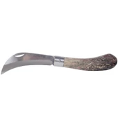 Zargana Aşı Bıçağı Eğri Ağız Ahşap Sap 19cm - Denizli - 1
