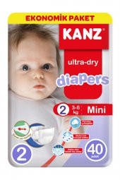 Kanz 2 Numara Bebek Bezi Ekonomik 3-6 kg 40 Adet - 3