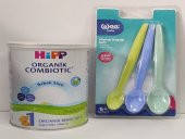 Hipp HİPP 1 ORGANİK COMBİOTİC BEBEK SÜTÜ SÜTÜ 350GR + WEE KAŞIK SETİ 3 LÜ - 1