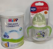 Hipp HİPP 1 ORGANİK COMBİOTİC BEBEK SÜTÜ 350GR + BİBERON 125ML RENK STOK DAHİLİNDE GÖNDERİLİR - 1