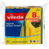 Vileda VİLEDA Oluklu Yeşil Sünger 8li 8690803711634 - 1