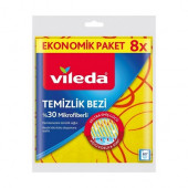Vileda VİLEDA Mikrofiberli Sarı Temizlik Bezi 8li - 1