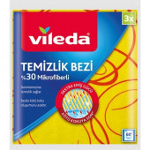 Vileda Vileda Düz Mikrofiber Sarı Temizlik Bezi 3lü 2 ADET - 1