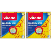 Vileda Vileda Düz Mikrofiber Sarı Temizlik Bezi 3lü 2 ADET - 2