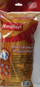 VİORAPLAST VİORAPLAST MİKROPAMUK ÖRGÜLÜ MOP YEDEK MAVİ BEYAZ - 2
