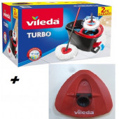 Vileda VİLEDA TURBO PEDALLI TEMİZLİK SET TAKIMI + ÜÇGEN APARAT - 1