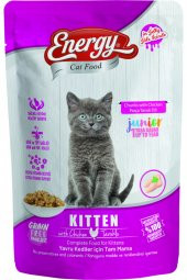 Energy Tavuklu Islak Yavru Kedi Maması 85 Gram- 6 Adet - 1