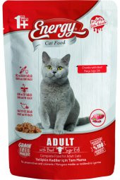 Energy Kuzu Etli Islak Kedi Maması 85 Gram- 6 Adet - 1