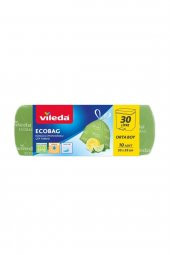 Vileda Çöp Torba Büzgülü Limon Kokulu Orta Boy 15 Adet 55x55 Cm - 1