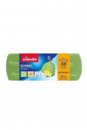 Vileda Limon Kokulu Büyük Boy Çöp Torbası10 Adet 68x73 Cm - 1