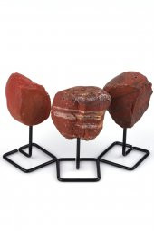 Red Jasper Doğal Taş Standlı Parça - 1